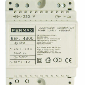 ERMAX 4800 Alimentador DIN4 230VAC/12VAC-1,5A